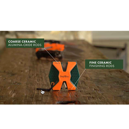SharpNEasy 2-Step Ceramic Knife Sharpener - Orange