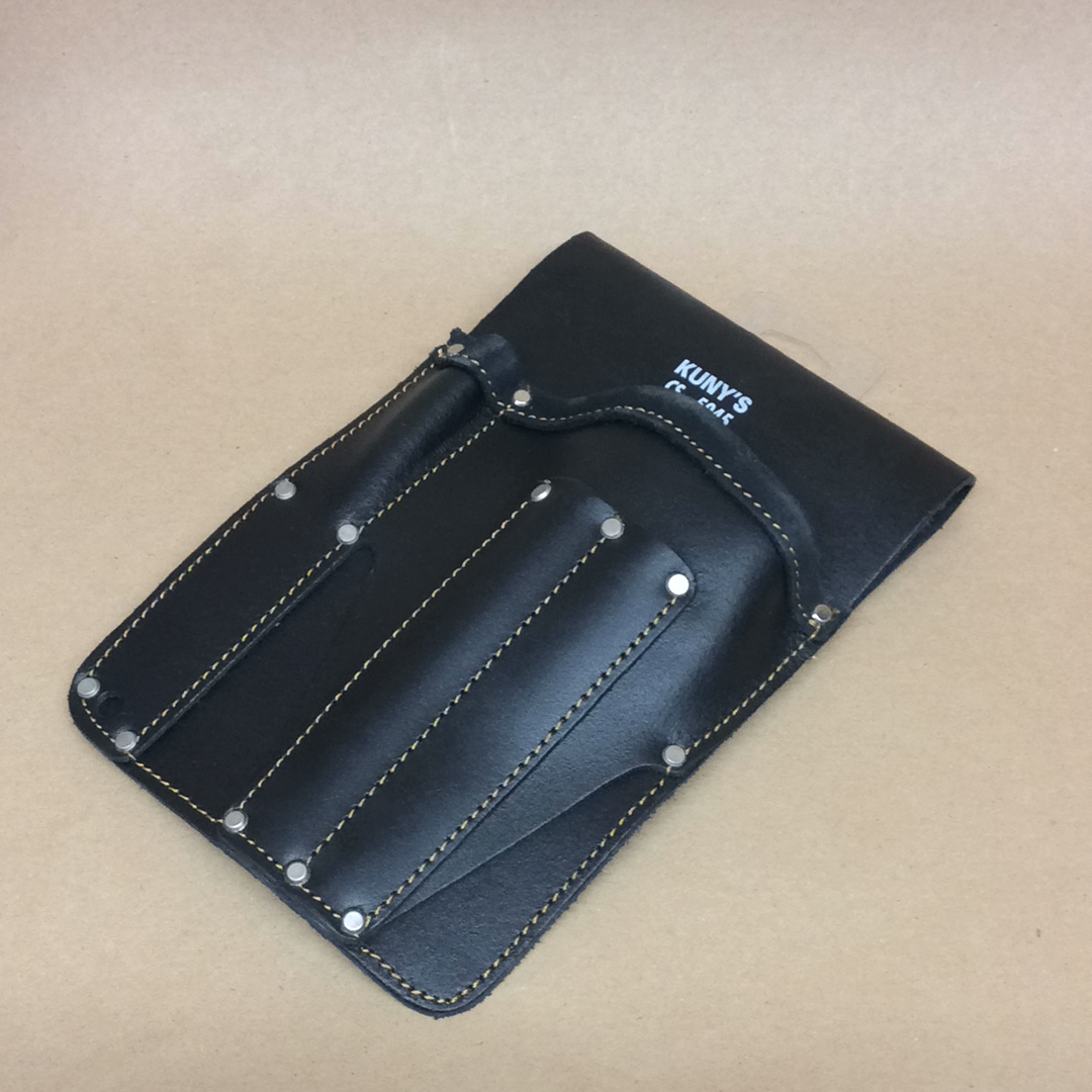 Leather Falling Wedge and File Pouch