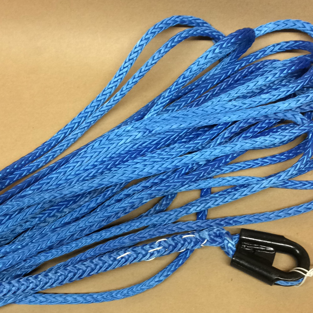 Amsteel Blue Winch Line with Thimble 3/8” x 150’